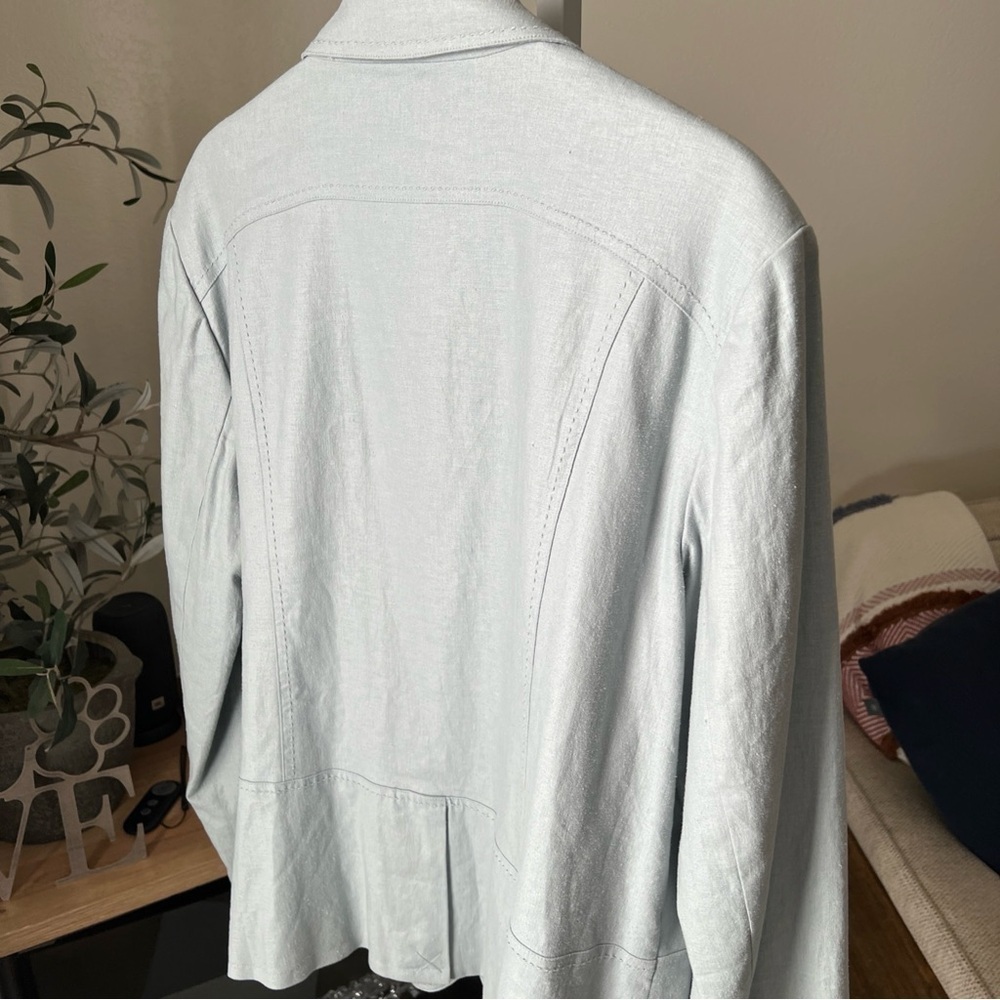 Chico’s Captiva Isle Trentino Jacket Light Blue Size 3 NWT $128 - Picture 10 of 15